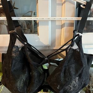 Elomi Sachi Plunge black bra US 40G/ UK 40F